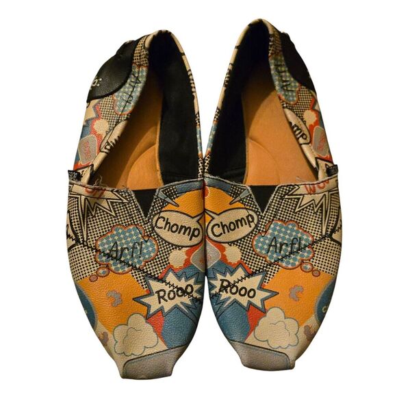 Bobs For Dogs Skechers Size 10 Dog Lover Flats Loafers Memory Foam Artsy - Picture 1 of 9